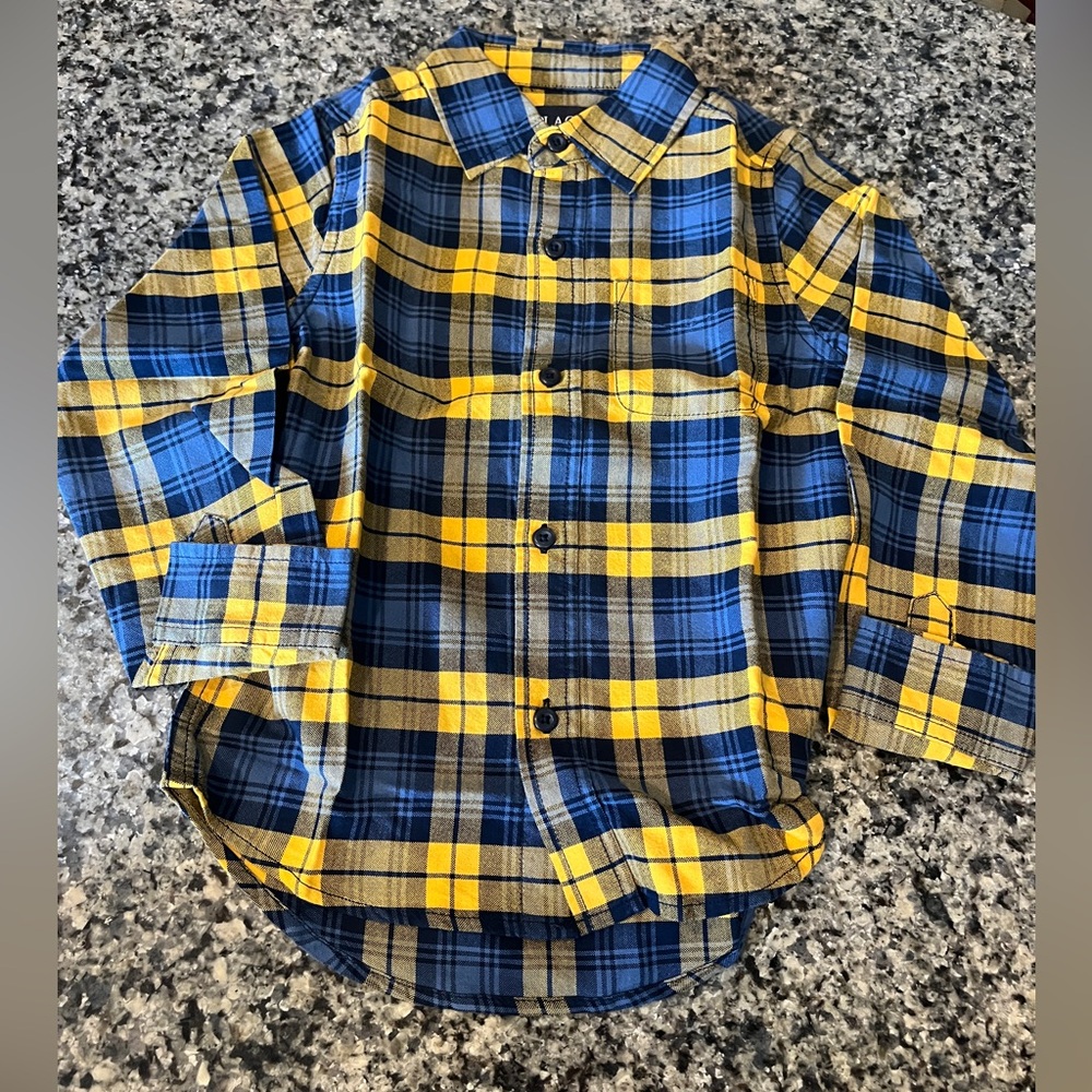 Boys 5/6T -New With Tags- Children’s Place Plaid Button-Up Shirt